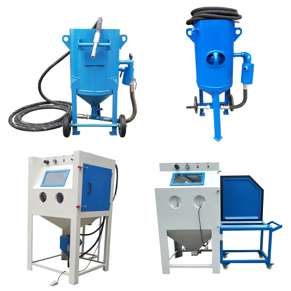 Sandblaster Cabinet - เครื่องพ่นทรายแบบพกพาขนาดเล็กอเนกประสงค์ สำหรับงานขัดแห้ง/เปียก พร้อมเครื่องยนต์ หัวพ่นขนาดเล็ก และตู้ควบคุม
