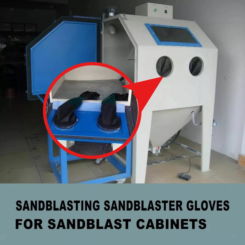 Sandblaster Cabinet - ที่หนีบถุงมือสำหรับงานพ่นทรายแบบหนัก 1 คู่ สำหรับตู้พ่นทราย