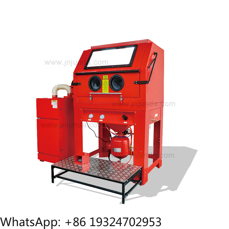 Sandblaster Cabinet - เครื่องพ่นทรายแบบแห้งสำหรับทำความสะอาดสนิมโลหะในโรงงานอุตสาหกรรม