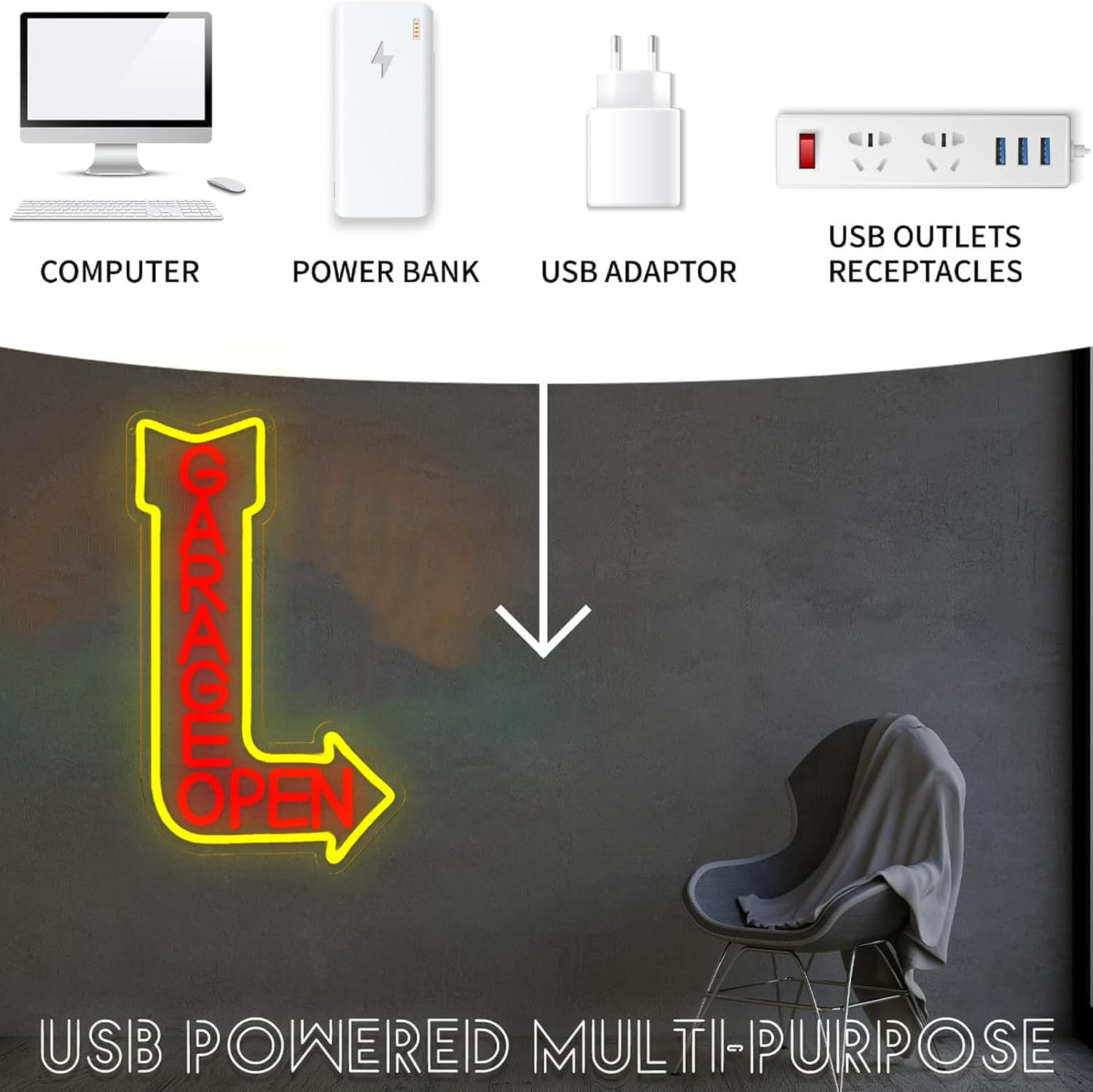    ป้ายไฟนีออนรูปโรงรถ ไฟ LED - Auto Repair Shop Open Today บทวิจารณ์และราคา