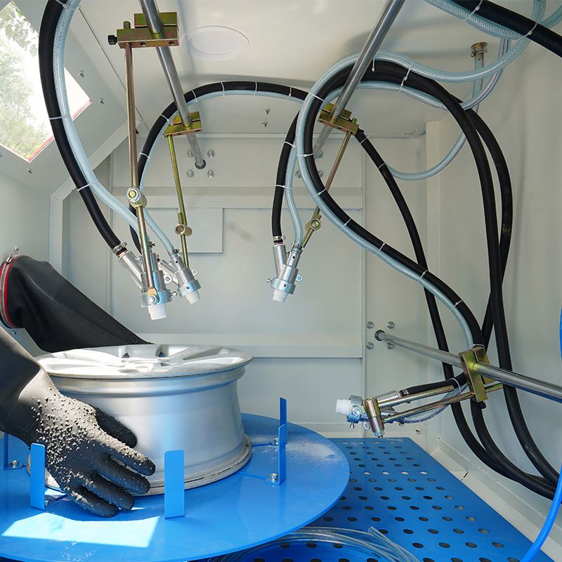 เครื่องพ่นทรายอัตโนมัติพร้อมตู - Sandblaster Cabinet บทวิจารณ์และราคา